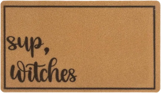 Halloween Sup Witches Welcome Mat 